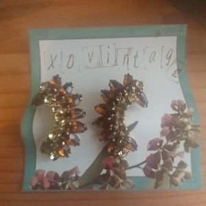 Vintage clip on earrings